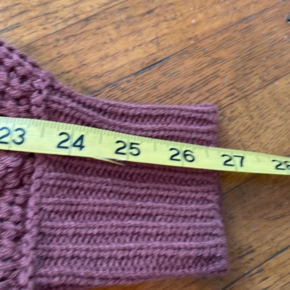 Savvi - Jessie - Women’s sweater, cable knit, burgundy, size medium. - Picture 8 of 11